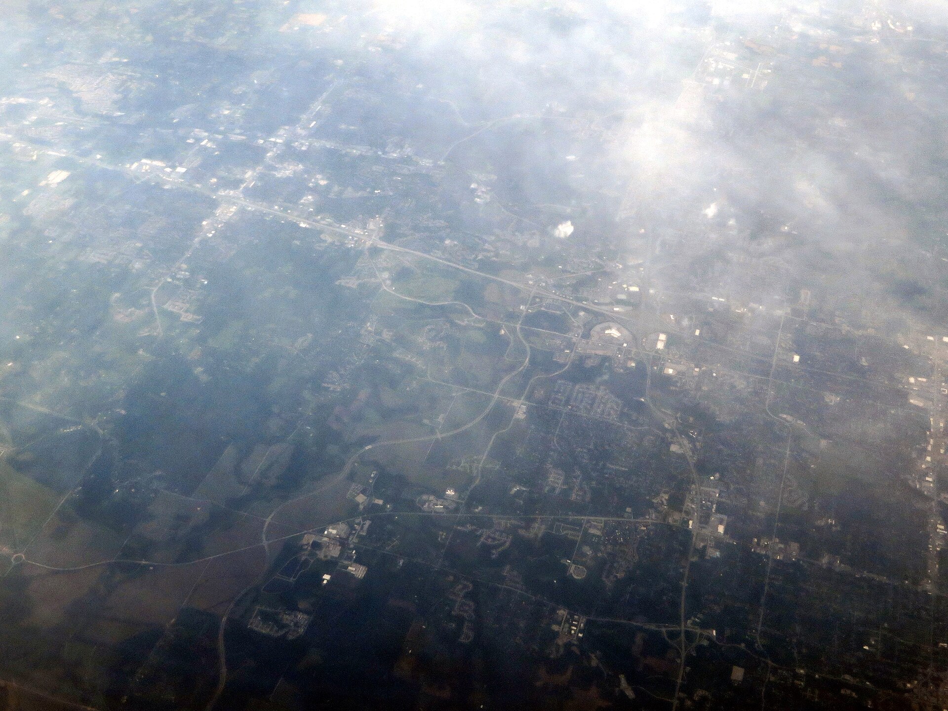 Blue Springs Missouri established residential neighborhood with well-kept homes and open sky